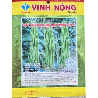 Hạt Giống Đậu Đũa Đài Loan Hạt Trắng (10g)