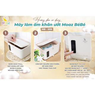 MÁY LÀM ẤM KHĂN ƯỚT MOAZ BEBE MB- 059