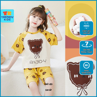 Bộ đùi ngắn tay thun cotton cho bé gái - trendykids quần áo trẻ em cao cấp size đại