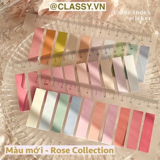 Tệp giấy note ghi nhớ Post-It Classy , màu pastel dễ thương tiện dụng; kích thước 4,6 * 1,5cm PK500