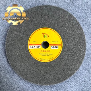 Bánh nỉ xám đánh bóng-bánh nỉ đánh bóng 5p đánh bóng inox kích thước 200x25mm p80 p180 p320
