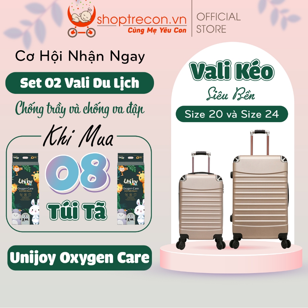 Set 2 Vali kéo du lịch size 20-24