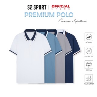Áo polo nam S2 SPORT áo thun nam cổ bẻ cotton cvc co giãn 4 chiều thoáng mát thấm hút mồ hôi - SPL06