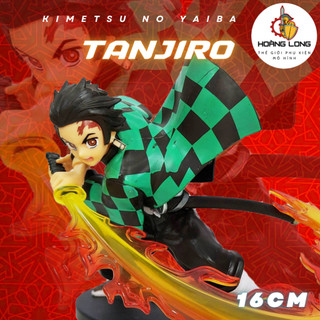 Mô hình Kimetsu No Yaiba, Tanjiro Kamado, figure Demon Slayer, kèm hộp, trang trí PC, bàn học (phụ kiện Hoàng Long)