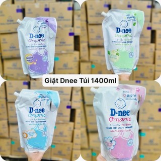 Nước giặt xả túi Dnee nội địa Thái 1400ml chính hãng mẫu mới 2024
