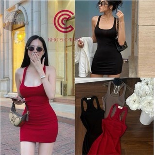 Đầm body gân khoét lưng ( hình thật shop chụp ) K4591 - CAROTSHOP