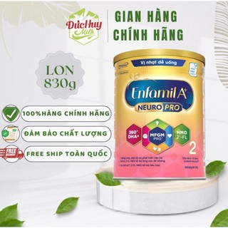 Sữa Bột Enfamil A+ Neuropro 2 - FL HMO Vị Nhạt Dễ Uống  Lon  830g_1.7kg