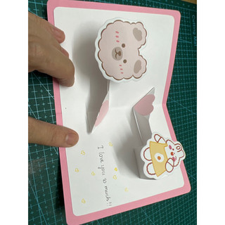 Thiệp dán ảnh nổi, dán scrapbook
