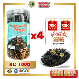 RONG BIỂN CHÁY TỎI TÂN LỘC PHÁT - COMBO 4 HŨ 100G