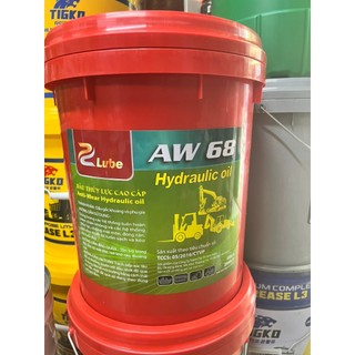 Dầu thủy lực cao cấp zlube- aw 68- bôi trơn các thiết bị thủy lực nâng, hạ, ép- can 18 lít- chamsocoto