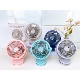Quạt sạc tích điện Honper 10.000 mAh, quạt 64  tiếng, BH 24 tháng, xoay 720 độ - phân phối chính hãng Bonbon Mart