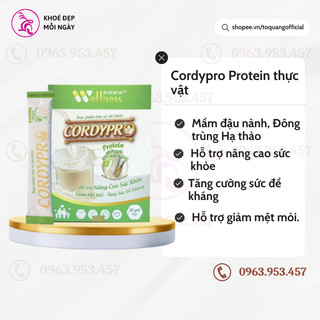 Thực phẩm bảo vệ sức khoẻ, tăng sức đề kháng thực vật Cordypro Protein