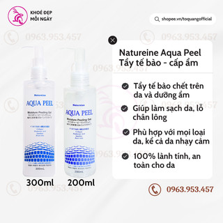 Gel tẩy da chết cấp ẩm Natureine Aqua Peel 300ml - sạch sâu, lành tính cho mọi loại da.