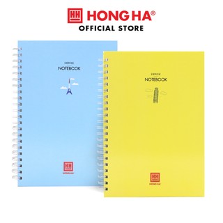 Sổ lò xo kép a4 bìa cứng 360 trang hồng hà, tập vở kẻ ngang - 4012