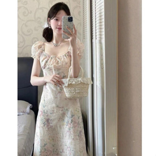 Đầm dạo phố mùa hè tiểu thư dáng dài chất ren hoa nàng thơ, thanh lịch-ELSA dress