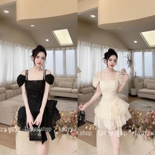  Váy đầm kim sa kim tuyến 2 dây cúp ngực trễ vai bling bling đi tiệc đi bar sang chảnh thiết kế cao cấp váy dự tiệc 