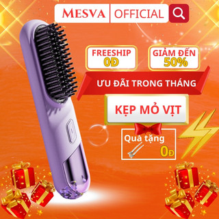 Lược điện chải tóc ion âm không dây MinHuang - gỡ rối mini - chải tóc xoăn - chăm sóc tóc suôn mượt - tạo kiểu