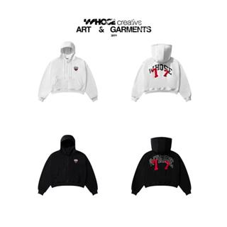 HOODIE ZIP BOXY VER 2- Áo khoác dây kéo nỉ 2 da không xù lông thêu đắp vải - Whose Studio