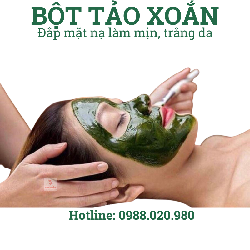 Bột Tảo Xoắn Nguyên Chất Spirulina Vigor [ 100GR ] Dưỡng Trắng, Giảm Mụn, Chống Lão Hoá