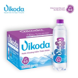 Nước khoáng kiềm thiên nhiên vikoda ph 9.0 thùng 24 chai 500ml
