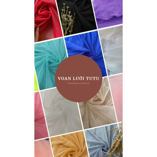 Vải Voan Lưới Mềm HÀNG VẢI CÔ ĐÀO - KHỔ 1M55 ~ 2M, PHỐI ĐẦM THỜI TRANG, TRANG TRÍ, PHỤ KIỆN, BACKGROUND