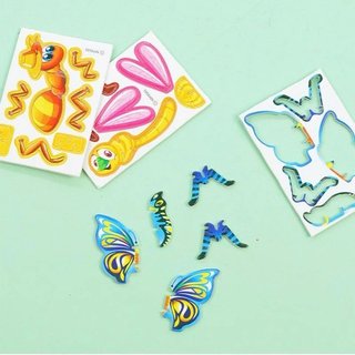 Bộ gấp giấy côn trùng 3D (1 set = 5 con)