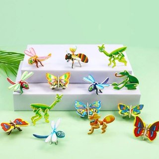 Bộ gấp giấy côn trùng 3D (1 set = 5 con)