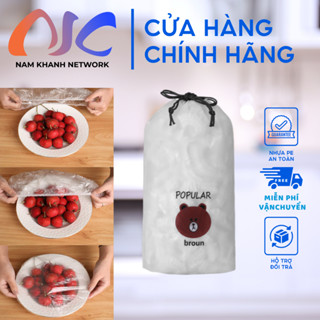 Màng Bọc Thực Phẩm Co Giãn Siêu Dai Hình Gấu - Có Chun Túi Tiện Lợi