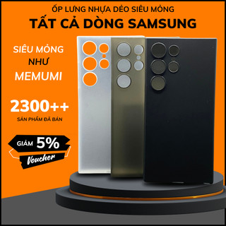 Ốp lưng samsung note 20 s24 s23 s22 s21 s20 ultra note 10 plus s10 5g nhựa siêu mỏng giấy chống bám vân tay như Memumi