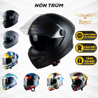 Mũ bảo hiểm fullface Royce Xh04 có 2 kính đi xe máy phượt bảo hành 12 tháng