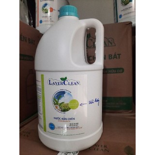 Nước rửa chén bát, nước rửa bình sữa hữu cơ LayerClean hương Quả Hồng 5L