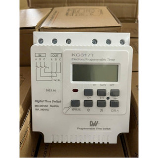 Rơ le thời gian thực, Timer hẹn giờ 3 Pha 380V KG317T cho máy bơm nước, tủ điện công nghiệp,tủ cơm ,timer 3 pha