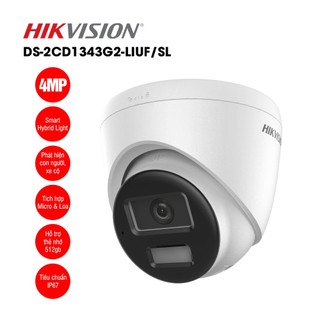  Camera IP Bán cầu 4MP Hikvision hỗ trợ đàm thoại DS-2CD1343G2-LIUF SL 1343G2 ko phải camera wifi  