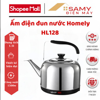 Ấm Điện Đun Nước Homely HL-128, Dung Tích Lớn 5L, Nước Sôi Nhanh, Tiết Kiệm Điện, An Toàn