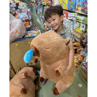 Gấu bông chuột lang nước Capybara rút mũi chậm