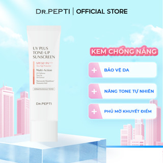 Kem Chống Nắng Nâng Tone, Kiềm Dầu DR.PEPTI UV PLUS TONE-UP SUN SCREEN / SPF 50+ PA++++ 50ml