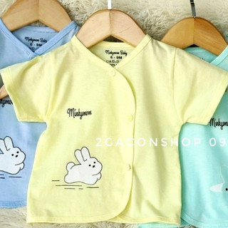 Áo cộc tay sơ sinh cài chéo