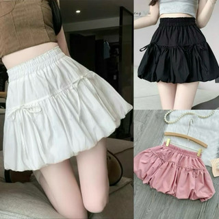 Chân váy bí phối nơ phồng bigsize
