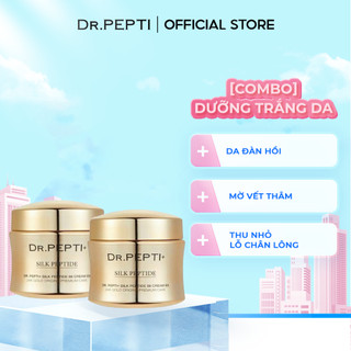  2 Kem Dưỡng Trắng Phục Hồi Da Dr.pepti Silk Peptide 88 Cream Ex 12g x2