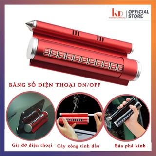 Bảng số điện thoại đặt Taplo 5in1 , kết hợp làm búa thoát hiểm, máy phun tinh dầu, giá đỡ điện thoại MÃ SP JT99