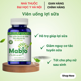 Viên Uống Lợi Sữa Mabio Dành Cho Phụ Nữ Sau Sinh Mất Sữa, Sữa Kém Và Tắc Tia Sữa Hộp 60 viên Chính Hãng Japa Kids