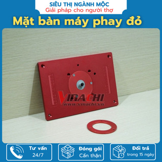 Mặt bàn máy phay đỏ - chế tạo bàn phay cho máy cầm tay cốt. 12.7mm