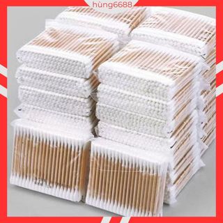Bịch tăm bông 100 que thân gỗ (thân thiện với môi trường)