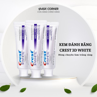 Kem đánh răng crest 3d white brilliance làm trắng răng 90g