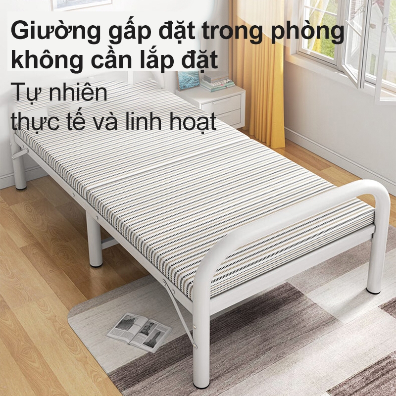 MY 1m9 giường gấp gọn hàng Giường xếp gọn thông minh, Giường gấp ngủ trưa văn phòng nệm gấp gọn300KG | BigBuy360 - bigbuy360.vn