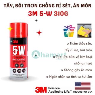 Chai xịt tẩy, chống rỉ sét, bôi trơn chống ăn mòn 3M 5W 310g