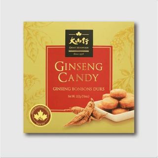 Kẹo Nhân Sâm Canada (Nhân Sâm Bắc Mỹ) Great Mountain (227gr/ Hộp)