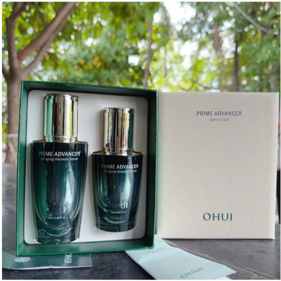 Set tinh chất chống lão hóa sớm đa tầng OHUI Prime Advancer De-Aging Ampoule Serum 70ml - Chính hãng