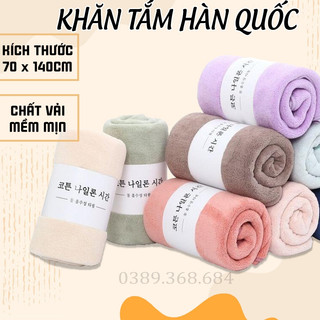 [SaLe 99%] Khăn Tắm Trơn Hàn Quốc, Mềm Mịn KT: 30x50Cm [X]. ĐTCA