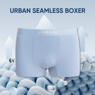 Quần Lót Nam Boxer Urban UnderWear không đường may, Sịp Đùi Nam Thun Lạnh, co giãn tốt S500 (CẦN CHE TÊN NHẮN SHOP)